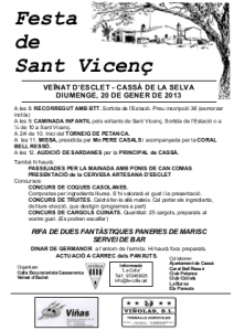 Programa Sant Vicenç2013